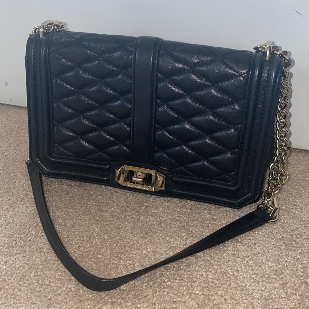 Rebecca Minkoff Chevron Quilted Love Crossbody